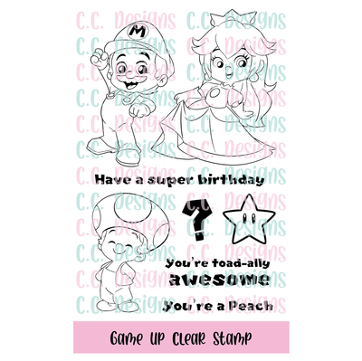 Game Up Clear Stamp Set