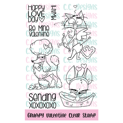 Grumpy Valentine Clear Stamp Set