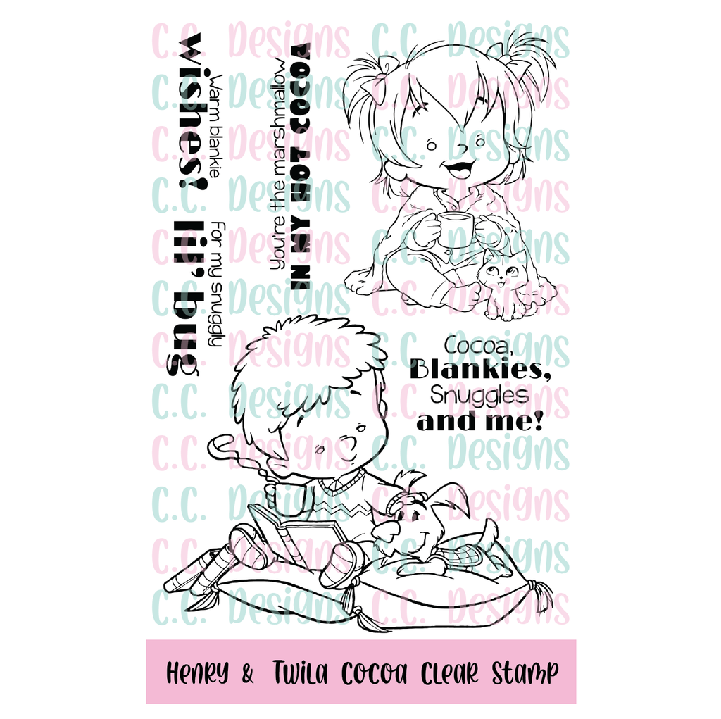 Henry & Twila Cocoa Stamp Set