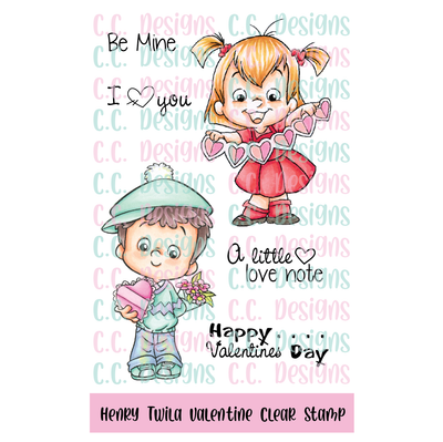 Henry Twila Valentine Clear Stamp Set