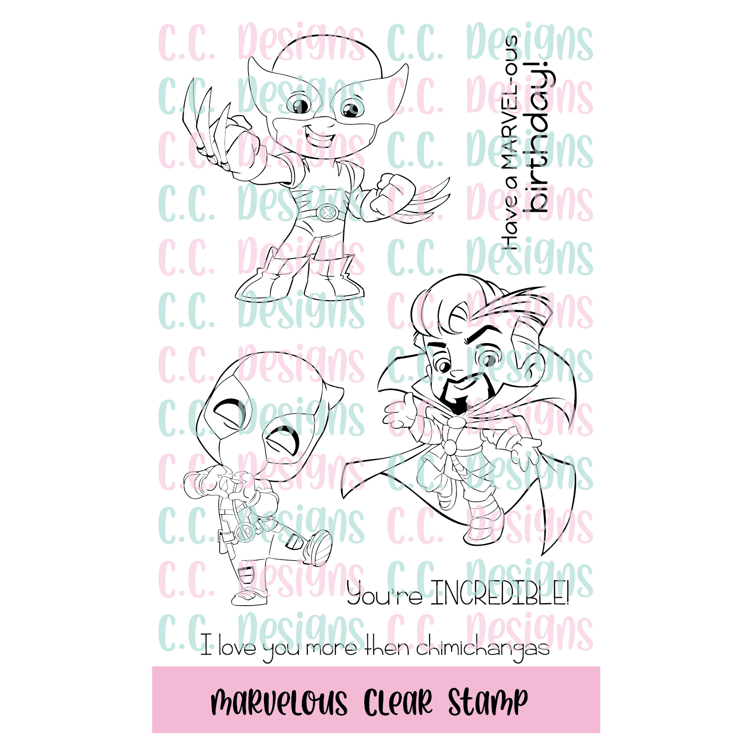Marvelous Clear Stamp Set