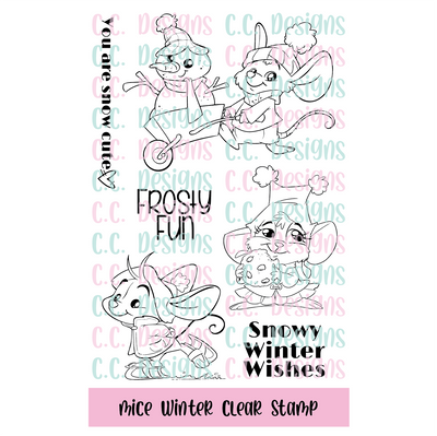 Mice Winter Clear Stamp Set
