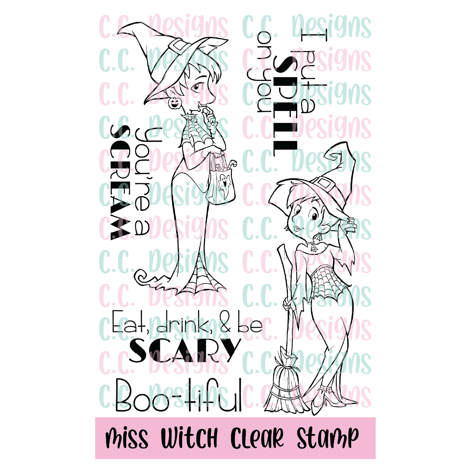 Miss Witch Stamp Set