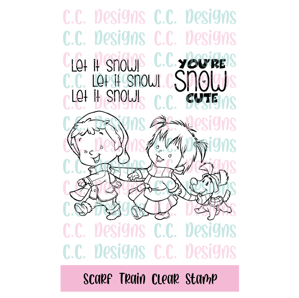 Scarf Train Stamp Set