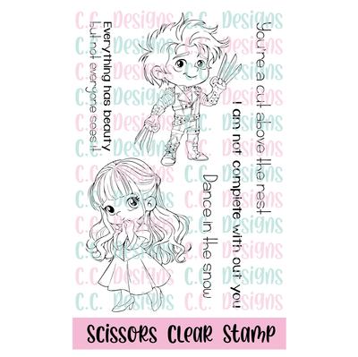 Scissors Stamp Set