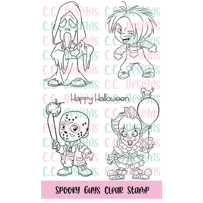 Spooky Guys Clear Stamp Set PREORDER