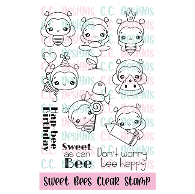 Sweet Bees Clear Stamp Set