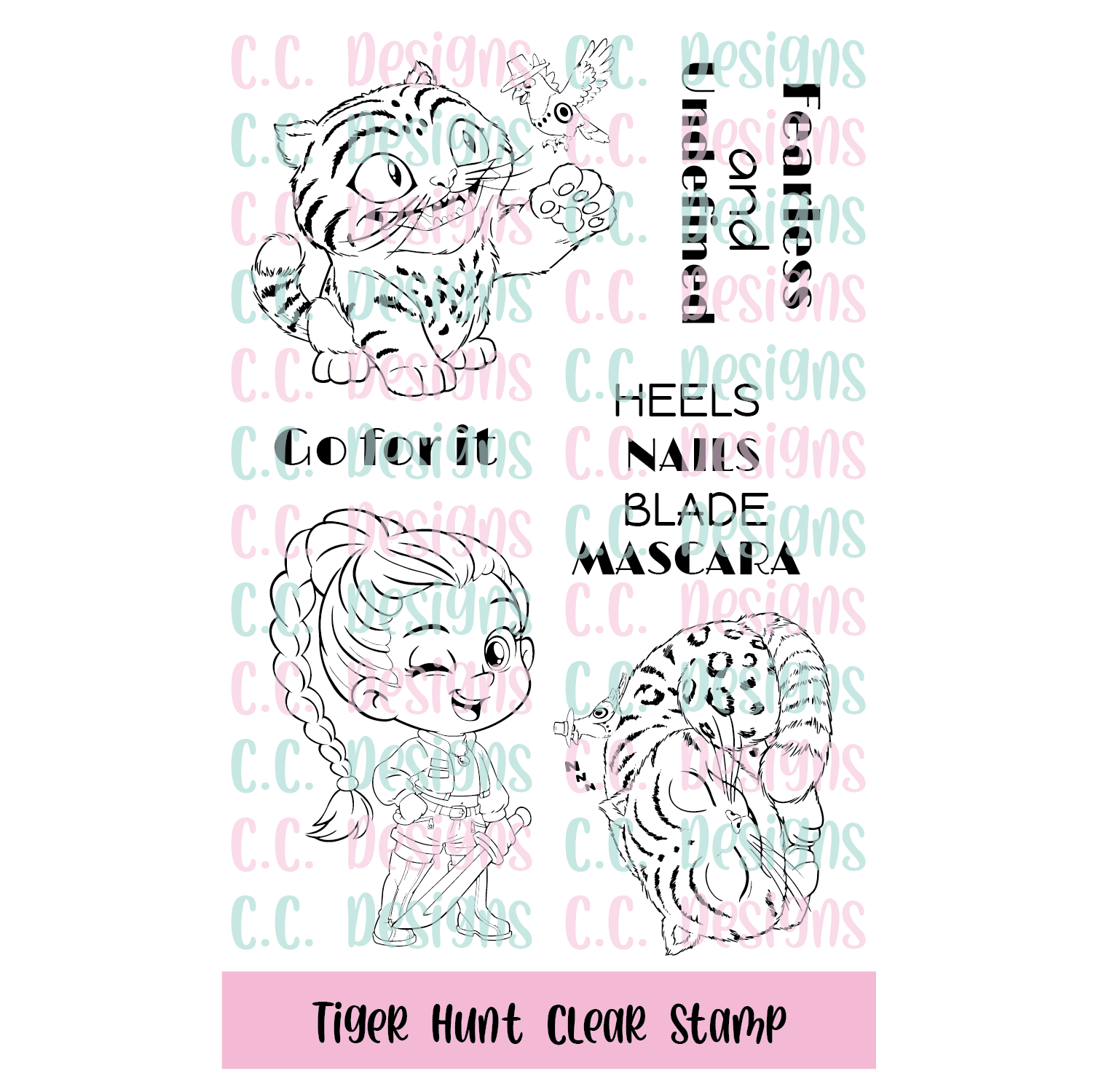*New Tiger Hunt Stamp Set
