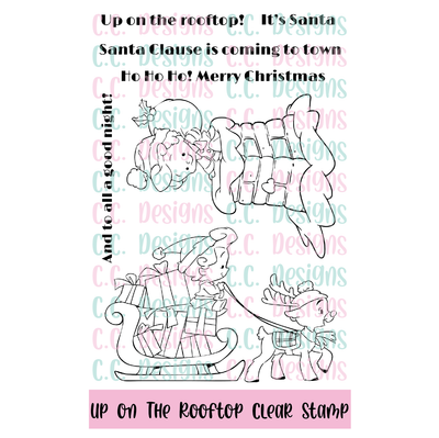 Up On The Roof Top Clear Stamp Set