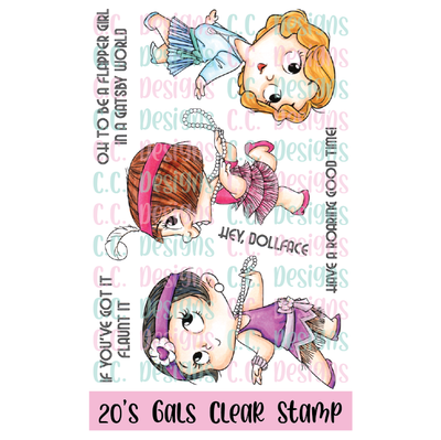 20's Gals Clear Stamp Set