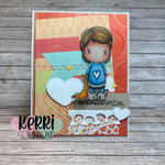 Dress Up Swissie Clear Stamp Set