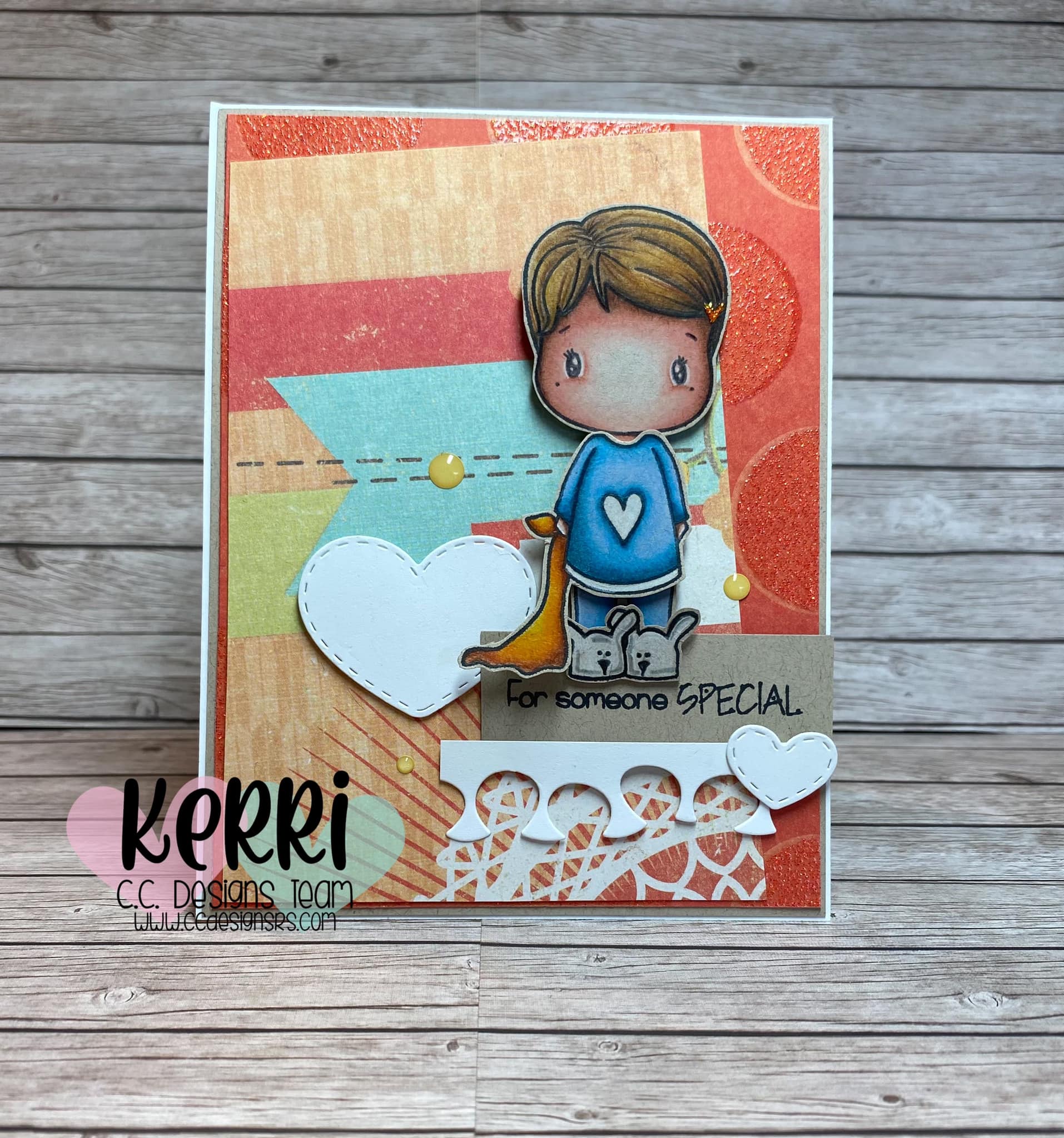 Dress Up Swissie Clear Stamp Set