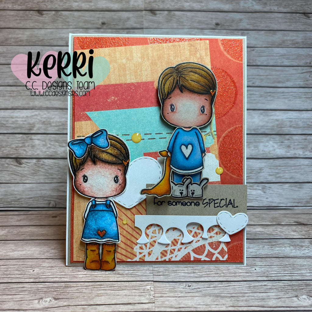 Dress Up Swissie Clear Stamp Set