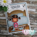 Dress Up Swissie Clear Stamp Set