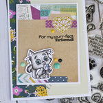C.C. Designs Rubber Stamps:Cutie Cats Clear Stamp Set