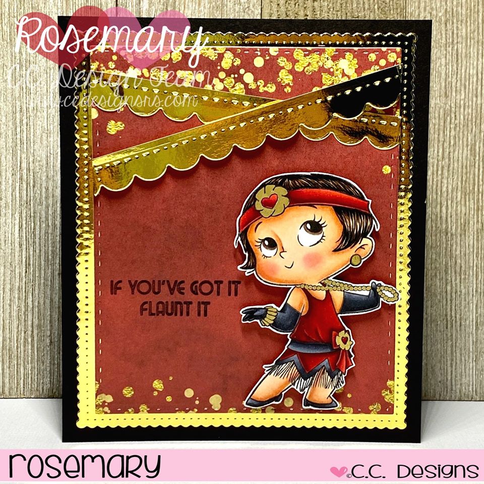 20's Gals Clear Stamp Set