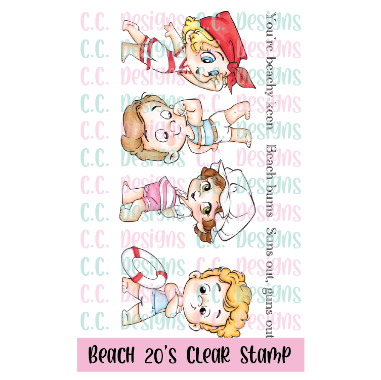 Beach 20's Clear Stamp Set