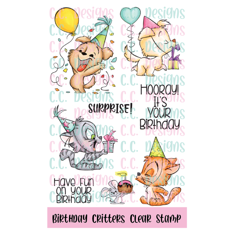 Birthday Critters Clear Stamp Set