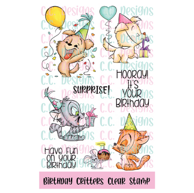 Birthday Critters Clear Stamp Set