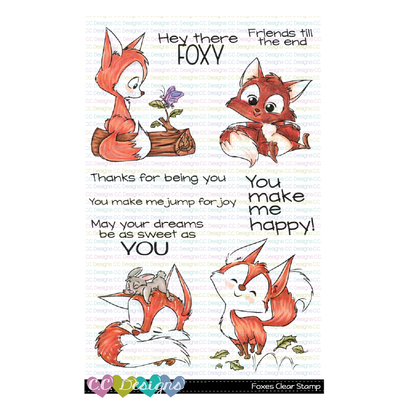 Foxes Clear Stamp Set