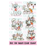 Doc the Husky Clear Stamp Set