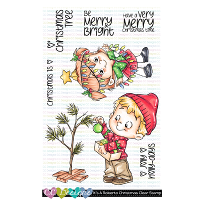 It's a Roberto's Christmas Clear Stamp Set
