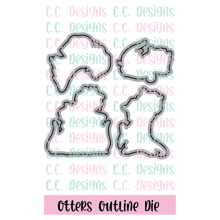 Otters Outline Die