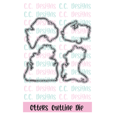 Otters Outline Die