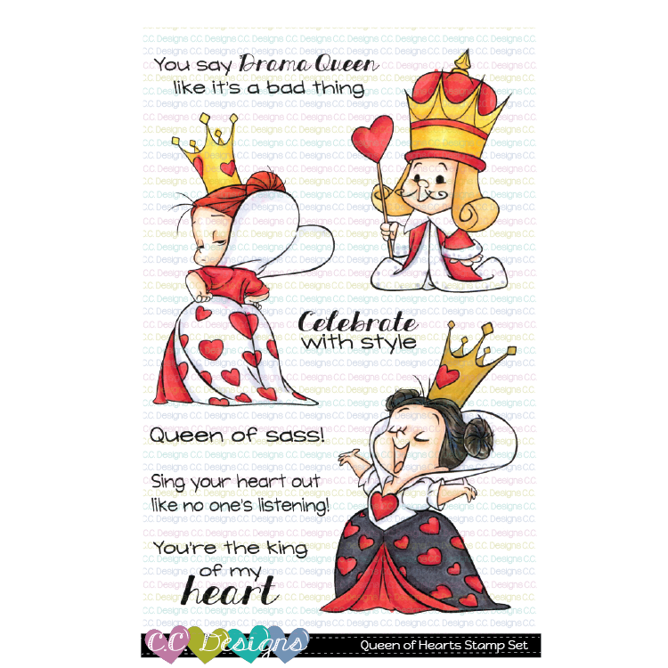 Queen of Hearts Clear Stamp Set-PREORDER