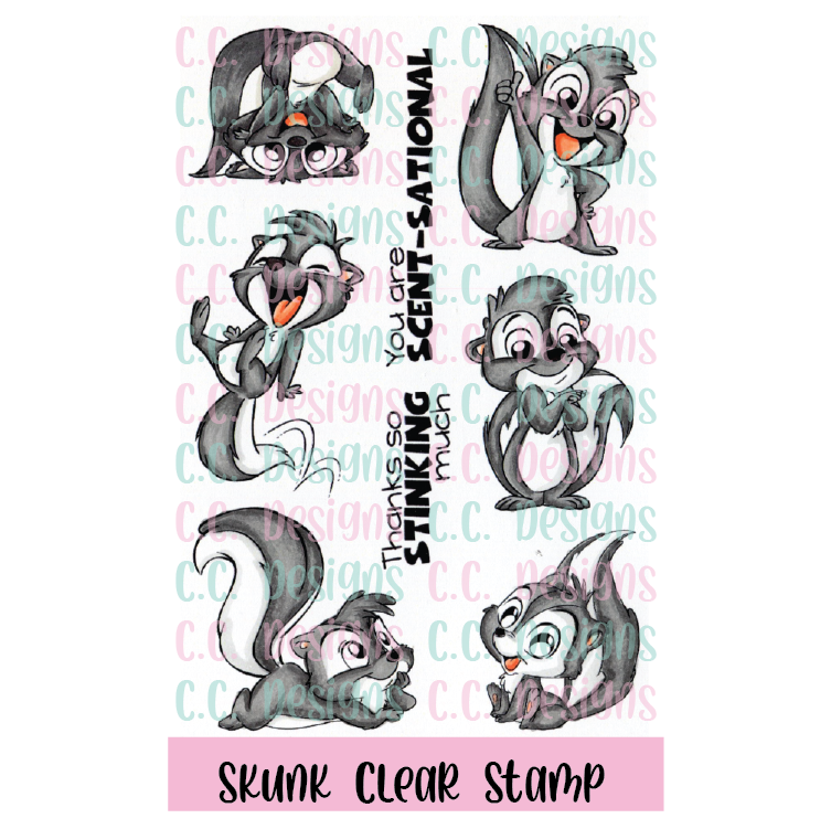 Skunk Clear Stamp Set